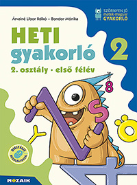 Heti gyakorló 2. osztály I. félév - Matek + magyar - Egy kötetben tartalmazza a matematika és magyar gyakorlófeladatokat, a heti ütemezése a központi tankönyvekhez igazodik, de bármely tankönyvhöz jól használható. MS-1133