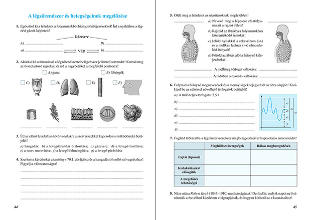 Mozaik Kiadó - Szakközépiskolai biológia munkafüzet 10. osztály